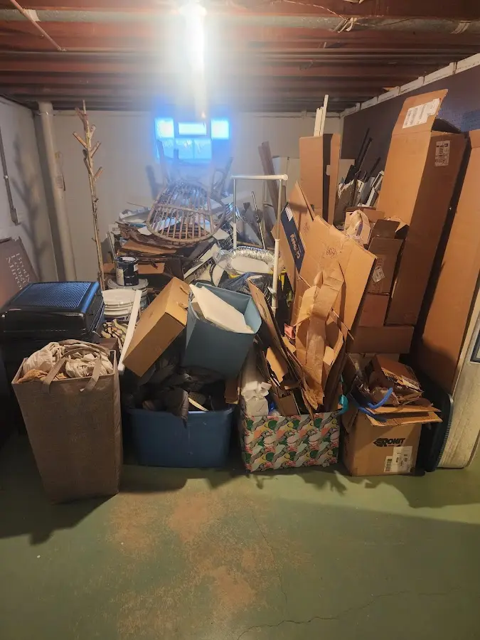 Roll-off dumpster container at job site for Construction Dumpster Rental in Fort Ann